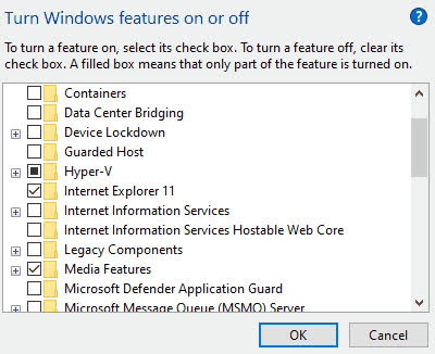 Enable Internet Information Services