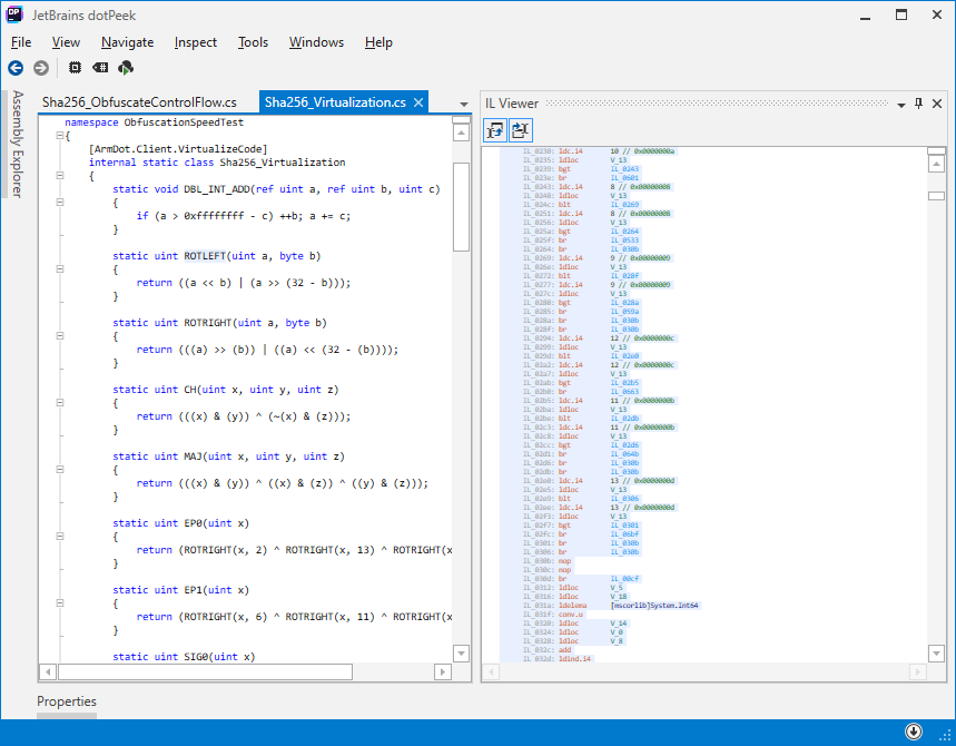 Virtualized code interprets each instruction Virtualized code interprets each instruction