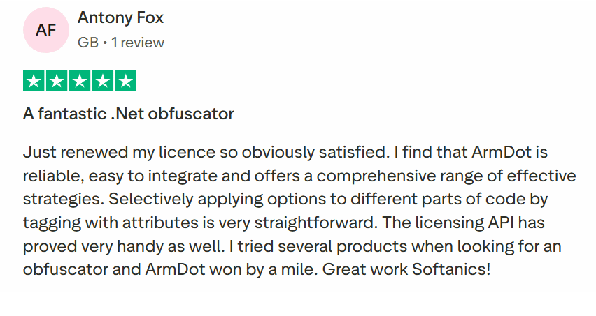 ArmDot review