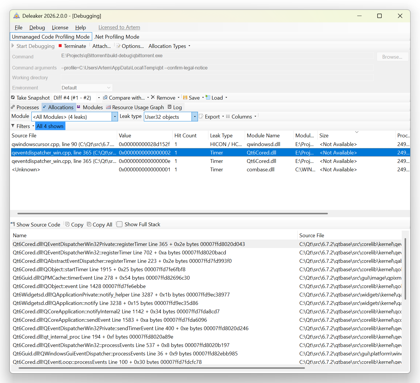 USER objects from one cycle USER objects from one cycle