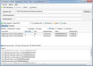 Deleaker works as a standalone profiler