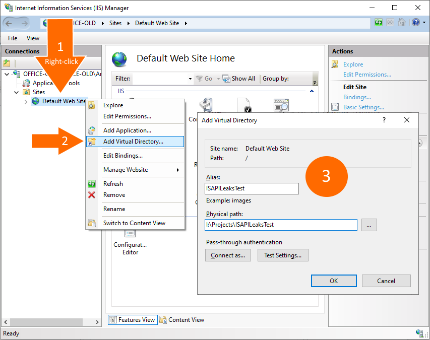 Add virtual directory