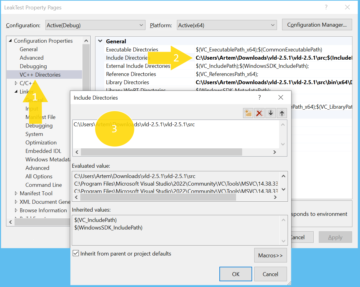 Add the VLD include directory