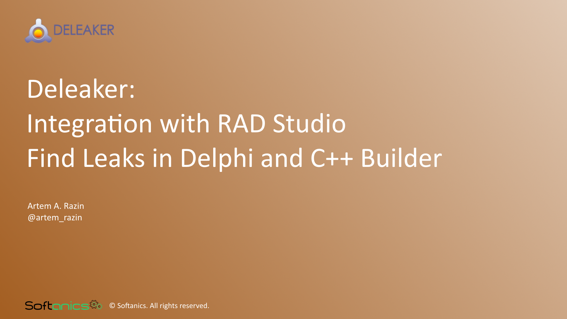 Deleaker integration with RAD Studio. Find Leaks in Delphi and C++ Builder.