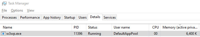 w3wp.exe memory usage is growing