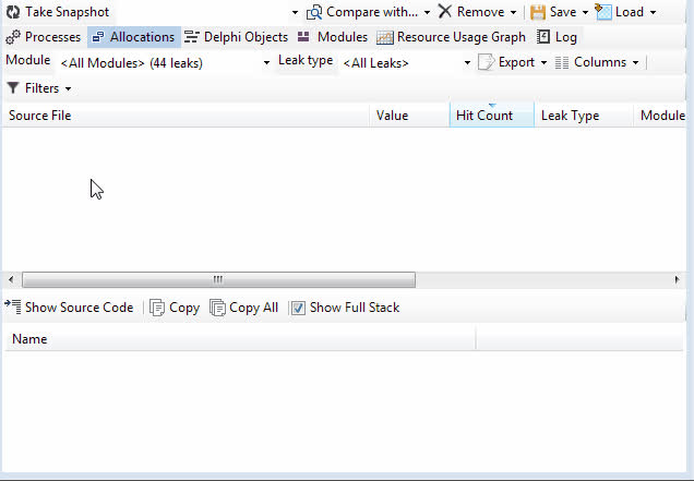 Hit Count helps fix permanent memory leakage in C++ Builder