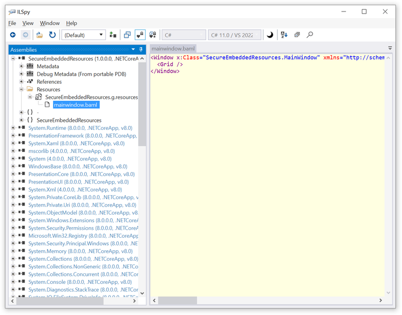 Securing Embedded Resources in .NET