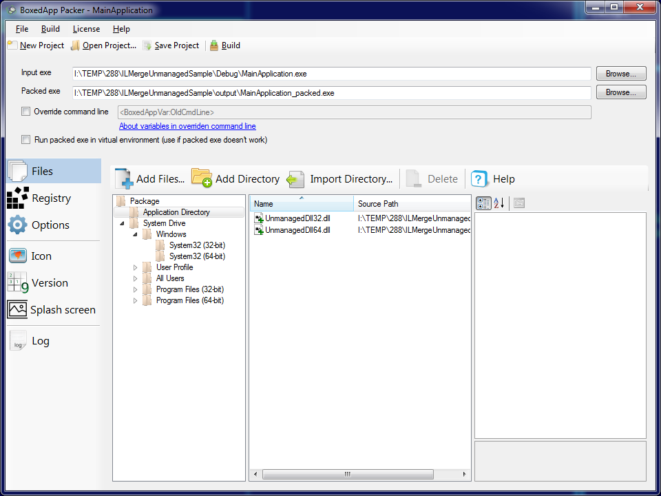 Selecting primary .NET executable