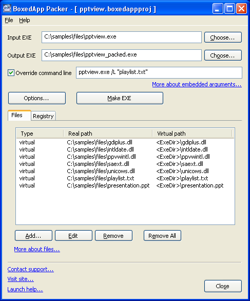PowerPoint Viewer exported files
