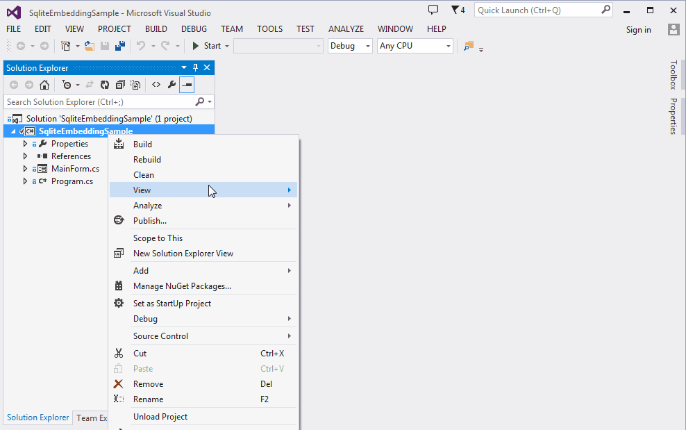 Add SQLite DLLs as embedded resources